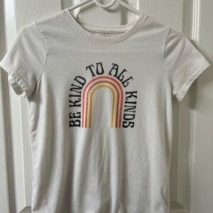 Cat & Jack White and Orange Short Sleeve Tee